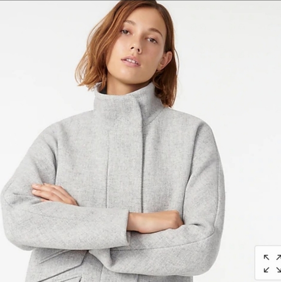 J.Crew Cocoon Coat Italian Stadium-Cloth Wool - Picture 7 of 9